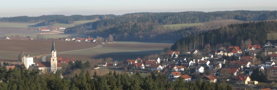 Blick vom Wasserturm nach Weihmichl